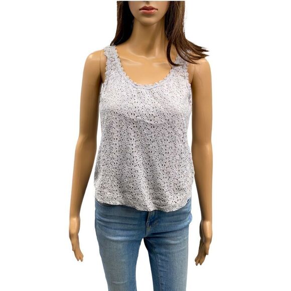 Hollister Lace Front Tank, Gray, Size S - Picture 2 of 6